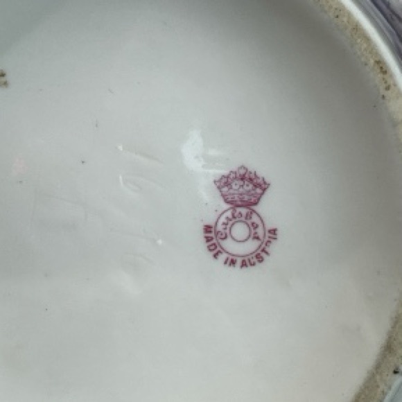 Antique Carl Knoll, Carlsbad, Austria Art Nouveau Porcelain Bowl ca. 1900 - Picture 2 of 15